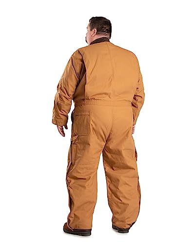 Berne Men's Heritage Insulated Coverall, X-Large Short, Brown Duck