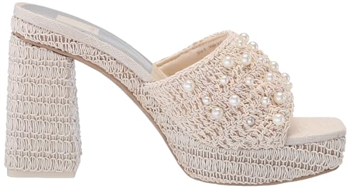 Dolce Vita Women's ABENI Heeled Sandal, VANILLA PEARLS, 6
