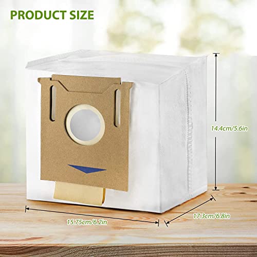 20 Pack Disposable T8 Dust Bag for ECOVACS Deebot T8 AIVI/T8 Max/ N8 Pro Plus / N8 Pro/T9 AIVI T9 PRO T9 MAX/DX93/DDX96/N10 Plus,T8 Bags for Ecovacs Deebot, for Yeedi K781+ Vacuum Cleaner Vacuum Bags