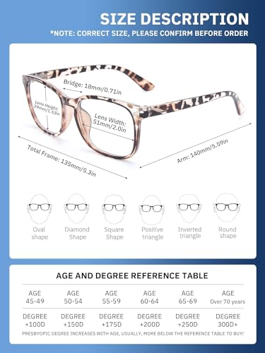 CCVOO 5 Pack Reading Glasses Blue Light Blocking Women/Men, Anti UV Ray/Glare Readers Fashion Eyeglasses with Spring Hinge, Blue Light Blocking Reading Glasses