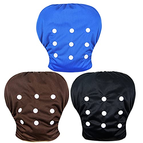 wegreeco Baby & Toddler Snap One Size Adjustable Reusable Baby Swim Diaper (Sealife,Small,3 Pack)