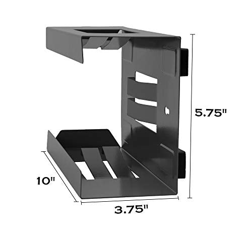 EHOMEA2Z Magnetic Glove Holder,Glove Box Holder,Glove Dispenser,Durable Coated Steel,Space Saving Design for Work,Shop, Garage,Medical Office,Laundry Room,Kitchen,Hospital,Fridge,Wall Mount (Black)