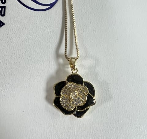 Gifts for Wife, Anniversary Gifts for Wife from Husband, Wife Birthday Gift Ideas, 18K Gold Flower Pendant Necklace for Women | Romantic Gift for Her | Best Jewelry Presents for Christmas/Valentine