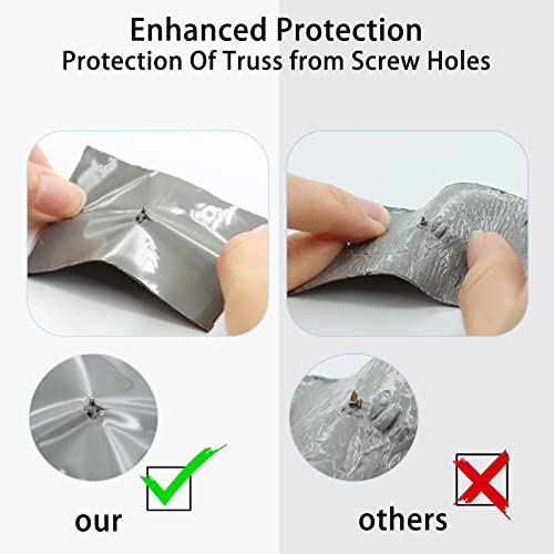 Felizshop 6" x 50' Butyl Deck Joist Tape for Decking Butyl Deck Tape for Wood Beams and Building Joists, Weather Resistant and Anti-Corrosion Self-Adhesive Flashing Tape for Deck Protection