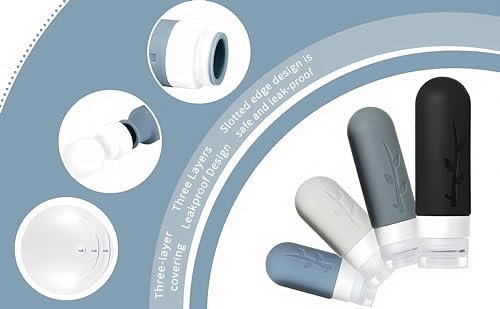 Travel Containers for Toiletries, 18pack TSA Approved Travel Size Containers for Toiletries,travel bottles for Toiletries,travel Jars or Personal Travel Essentials