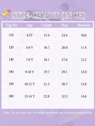 Haloumoning Girls Cap Sleeve T Shirts Summer Striped Tank Tops Tees 4-14 Years Purple