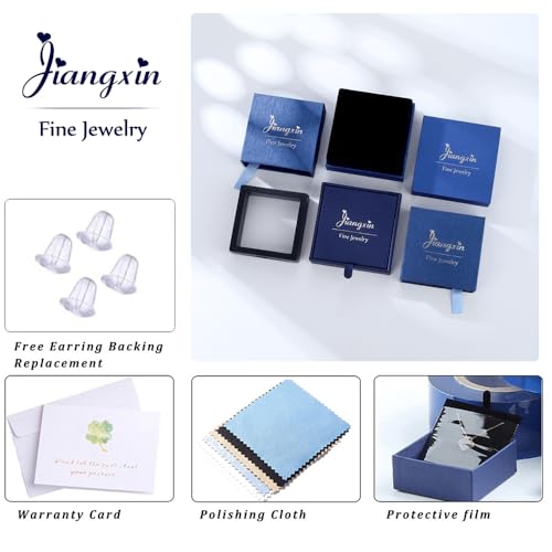 JIANGXIN Round cut Morganite 925 Sterling Silver Rose Gold Plated Stud Earrings Fine Jewelry for Women 3mm