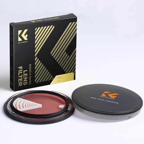 K&F Concept 72mm MC UV Protection Filter with 28 Multi-Layer Coatings HD/Hydrophobic/Scratch Resistant Ultra-Slim UV Filter for 72mm Camera Lens (Nano-X Series)