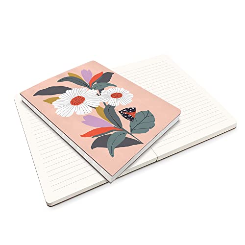 Studio Oh! Medium Deconstructed Journal Notebook, Lemon Tree, 6.5" x 8.62" Hardcover Journaling Notebooks with Full Color Artwork, 192 Lined Pages, 100 GSM Paper Weight, Lay Flat Binding for Writing