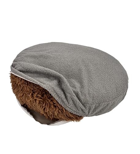 EechicSpace Waterproof Round Dog Bed Cover with Zipper Washable Replacement Cover Only Small 20 Inch