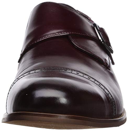 Stacy Adams Men's Desmond Cap Toe Monk Strap Loafer, Cognac, 10 Wide