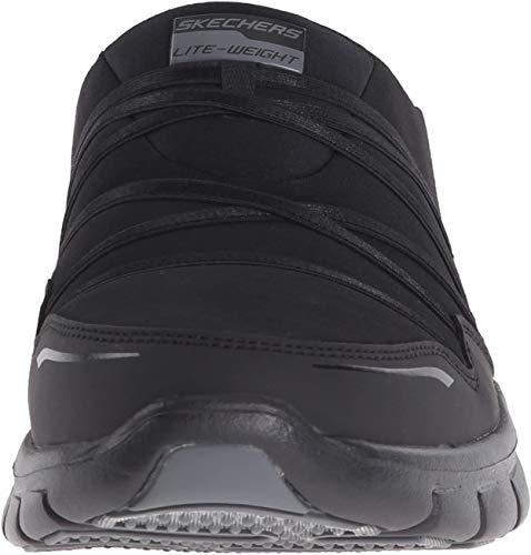 Skechers Sport Women's Air Streamer Slip-On Mule, White/Silver, 8.5 M US