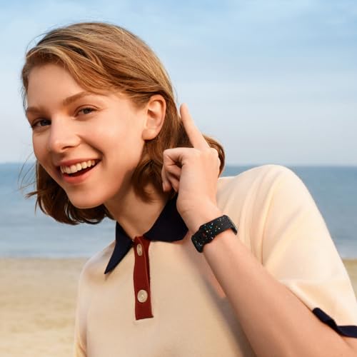 Knossen Sport Band Compatible with Apple Watch Band 38mm 40mm 41mm 42mm 44mm 45mm 46mm 49mm for Women Men, Recycled Plastic Soft Silicone Strap for iWatch Series 10 9 8 7 6 5 4 3 2 1 Ultra SE