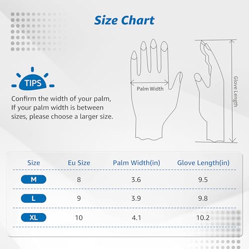 MANUSAGE Safety Work Gloves Men and Women, Microfoam Nitrile Work Gloves Medium, Thin Work Gloves With Touchscreen Fingers, Work Gloves Women, Men's work gloves with grip, 12 Pairs, Grey