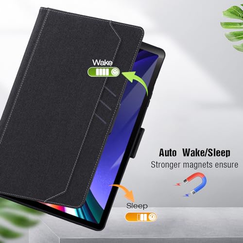 KUAELEN Case for Samsung Galaxy Tab S9 Plus 12.4 Inch 2023 with S Pen Holder (SM-X810/X816B/X818U),Blue