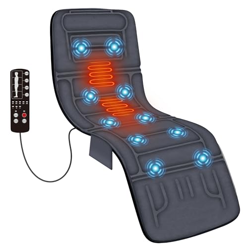 COMFIER Massage Mat Full Body,Massage Pad with 10 Vibration Motors,Back Massager Pad with Heat,Christmas Gifts for Men Women Mom Dad