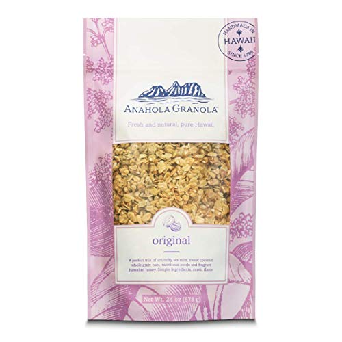 Anahola Granola Original 24 oz - Healthy Hawaiian Muesli Cereal - Wheat Free With No Sugar Added - Hand Cut Since 1986 - Good For You While Still Tasting Great (24 oz)