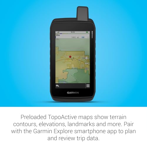 Garmin Montana 710 Rugged GPS Handheld Navigator | Large 5-inch Glove-Friendly Touchscreen, Satellite Imagery, Topographical Maps for Routing on Roads or Trails | Signature Series Case Bundle