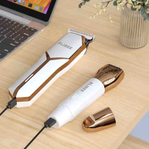 BLIBEE Groin Hair Trimmer for Men ,Waterproof Electric Shaver and 4 in 1 Mens Grooming Set, Deluxe Body Shaver Groomer, Wet/Dry Body Shaver for Nose Eyebrows Beard Pubic Hair, Black