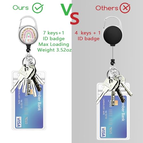 ID Badge Holder with Breakaway Lanyard, It's Fine Lanyards for Id Badges with Retractable Badge Reel and Card Holder Keychain, Cute Name Badge Clips for Nurse Teacher Office Gifts