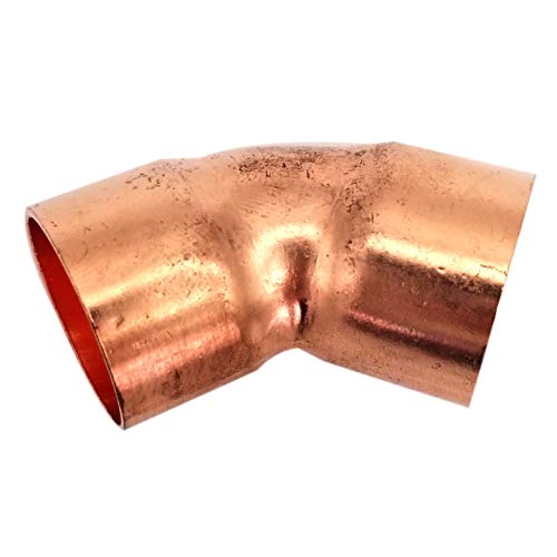 Copper Fitting 7/8 Inch (HVAC Outer Dimension) 3/4 Inch (Plumbing Inner Dimension) - Copper Tee & HVAC – 99.9% Pure Copper - 5 Pack