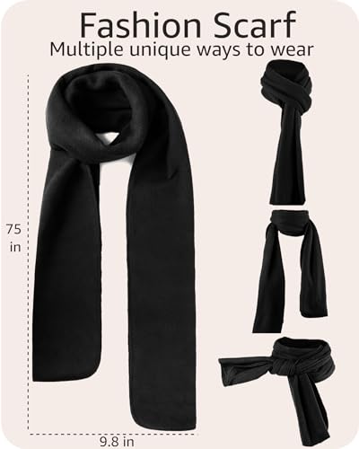 3 Pieces Set Matching Hat, Gloves and Scarf for Woman. Solid Colors - Red