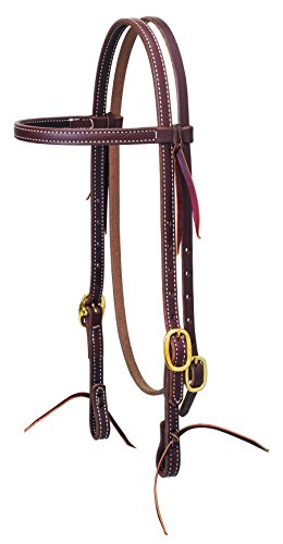 Weaver Leather Working Tack Solid Brass Browband Headstall Brass Hardware, 5/8"