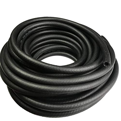 Fuel Line 1/8" ID NBR Hose Push on Hose 3/8" (9.2mm) OD Tube Liner 300 PSI for Small Engines, 10 feet