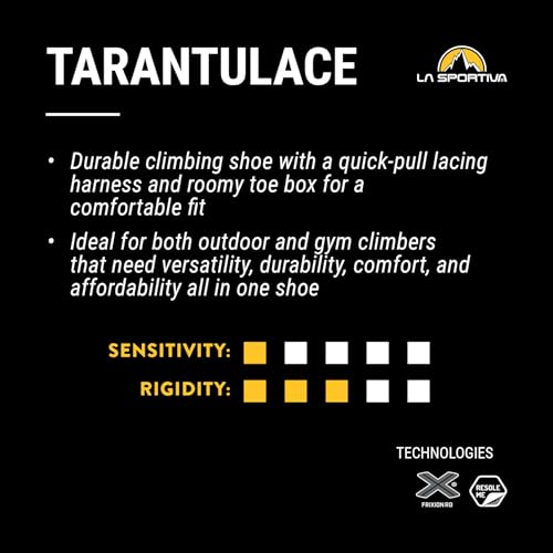 La Sportiva Men's Tarantulace Rock Climbing Shoes, Olive/Tiger, 7.5
