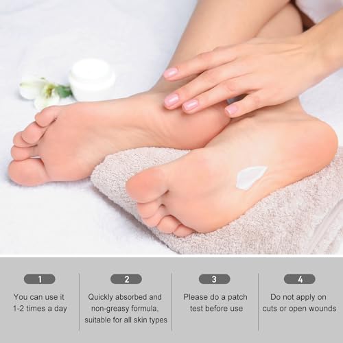 Urea Cream 40 Percent -Pro Foot & Hand Cream, for Dry, Cracked Heels, Feet, Knees, Elbows, and Hands,Callus Remover,Maximum Strength Urea Lotion for Softening and Moisturizing