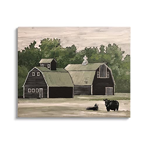 Stupell Industries Stable Barn Country Rural Cattle Canvas Wall Art, Design by Cindy Jacobs