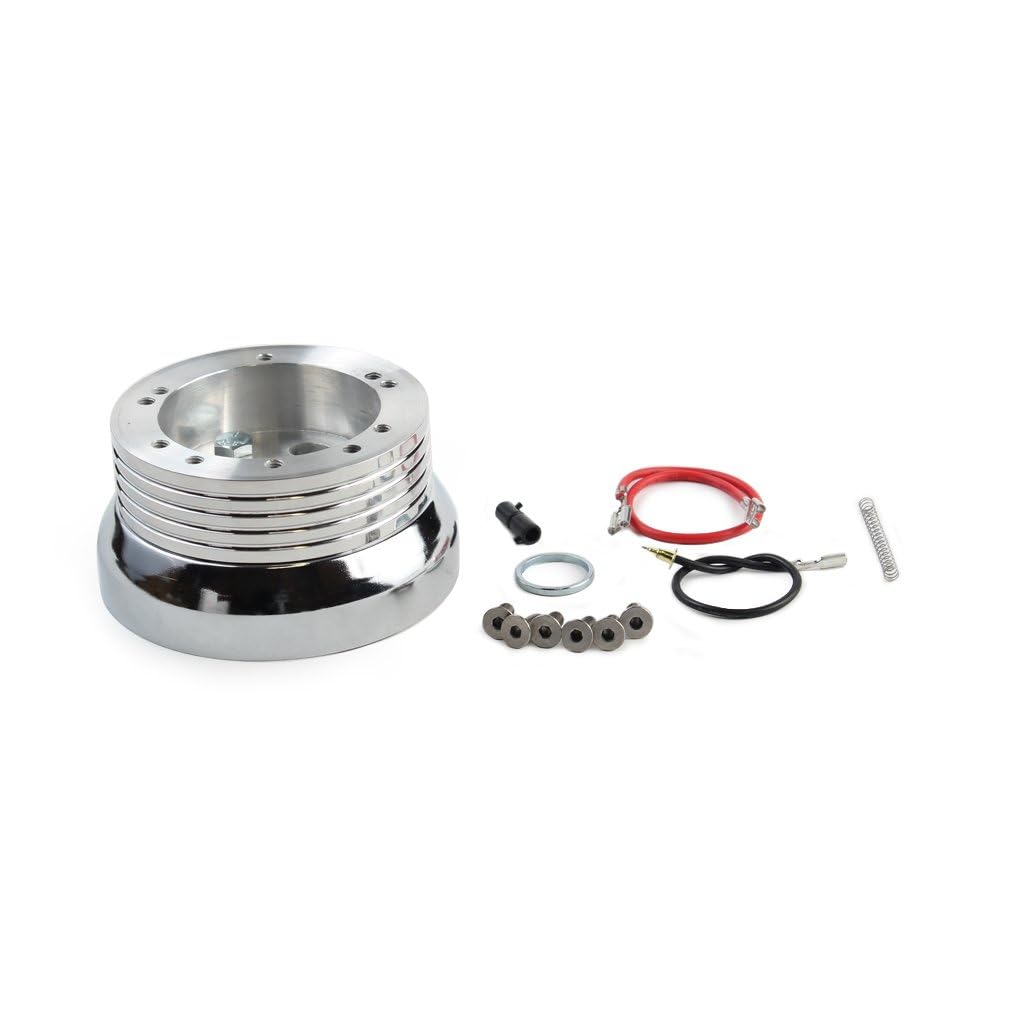 ForeverSharp 5 & 6 Hole Billet Steering Wheel Adapter Compatible with Chevrolet Models