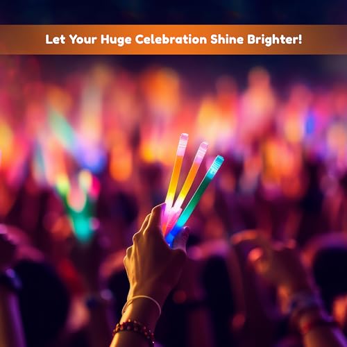 Glow Fever Glow in The Dark Sticks - 100 ct 6" Glow Sticks Bulk Party Pack with End Caps & Lanyards - Glow Party Favors for Concert, Festival, & Wedding - Neon Light Sticks, Blue
