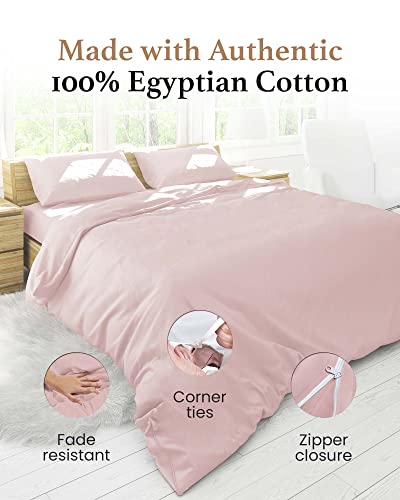 Good Sleep Bedding Twin Duvet Cover - 3 Pc Set, 100% Egyptian Cotton Twin XL Duvet Cover with Zipper & Corner Tie, Soft & Breathable Comforter Cover, 800 TC Duvet Cover Twin with Pillow Cases - White