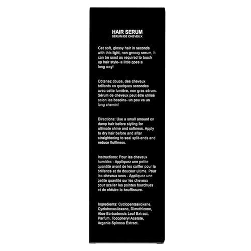 HerStyler Hair Repair Serum - Argan Oil Hair Serum for Frizz Control, Shine and Straightening - Serum for Hair with Vitamin E and Aloe Vera - 2 Fl. Oz. / 60 Ml