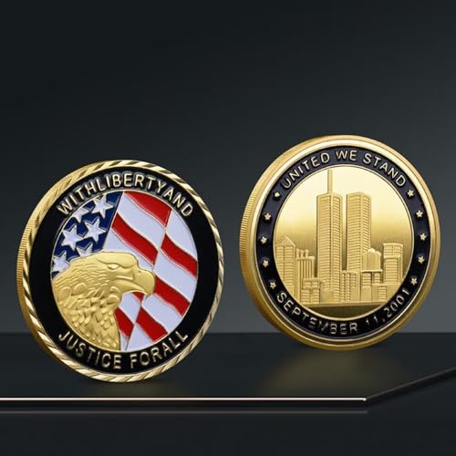 United we Stand Honoring and Remember 11 September 2001 Challenge Coin