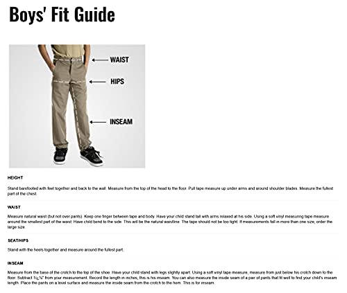 Dickies Boy's Big Flexwaist Flat Front Short, Black, 14