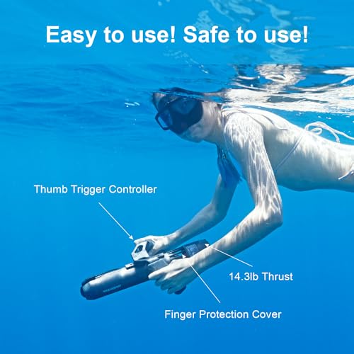 Subnado Underwater Scooter, Water Scooter for Adults&Kids, Underwater Pool Scooter, Free Diving Snorkeling Sea Scooter,Compact&Portable