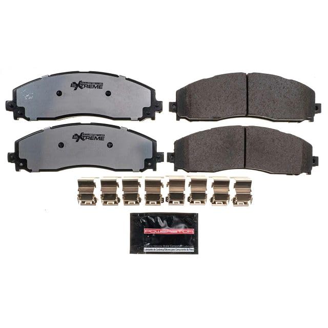Power Stop Z36-1691 Rear Z36 Truck and Tow Brake Pads For 2013 2014 2015 2016 2017 2018 2019 2020 2021 2022 Ford F-250 F-350 | 2013-2016 F-450 Super Duty 8 Lug