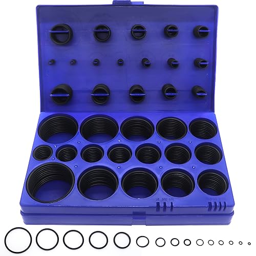 407 Pieces SAE Universal O-Ring Kit, Set of 32 USA Standard Sizes, Buna-N 70A, Rubber Seals O Rings, for Faucet, Professional Plumbing, Automotive | BUSY-CORNER