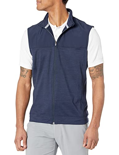 pumagolf CLOUDSPUN Colorblock Vest, Navy Blazer-Navy Blazer Heather, S