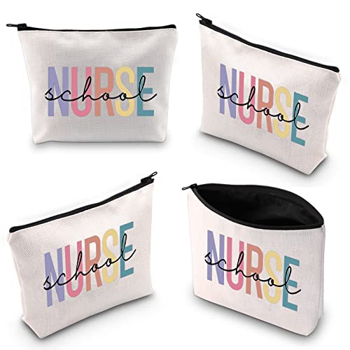 BLUPARK Nurse Working Cosmetic Bag Nurse Gifts Nursing Gift Nurse Survival Kit Zipper Pouch (School Nurse bag)