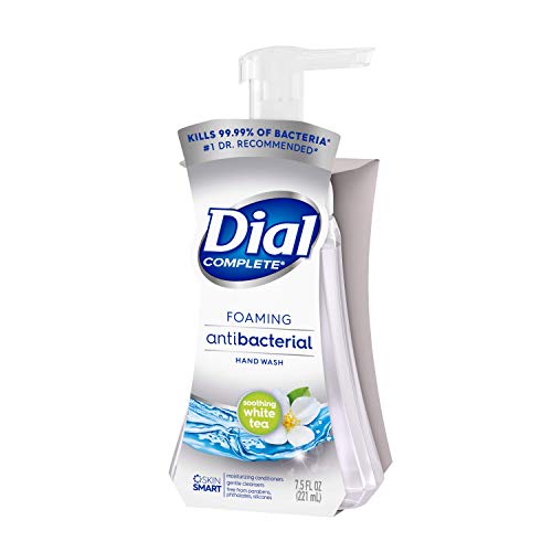 Dial Complete White Tea and Vit. E Antibacterial Foaming Hand Wash -7.5 fl oz , 8 Count (Pack of 1)