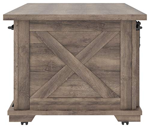 Signature Design by Ashley Arlenbry Rustic Farmhouse Coffee Table, Grayish Brown