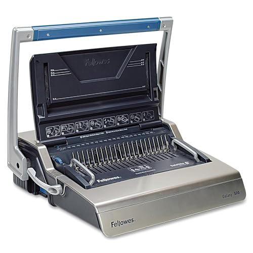 Fellowes Binding Machine Galaxy E Electric Comb Binding (5218301) and Fellowes Binding Combs Plastic Black 5/8 Inch 25 Pack (52324)