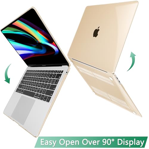 Mektron Matte Case for MacBook Air 13 Inch 2022, 2021-2018 Release A2337 M1 A2179 A1932, Plastic Hard Shell Cover with Touch Bar for MacBook Air 13.3", Rock Ash