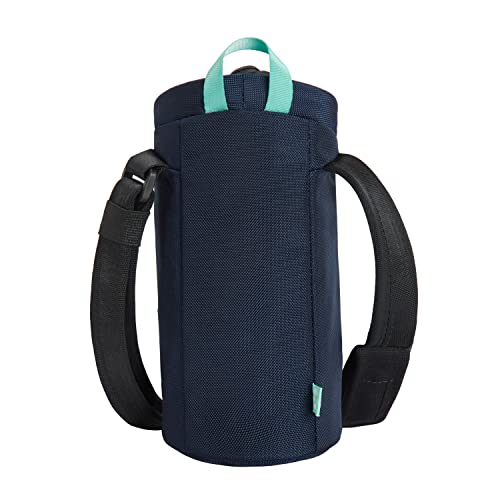 Travelon Greenlander Sustainable Anti-Theft Insulated Water Bottle Bag, Galaxy Blue