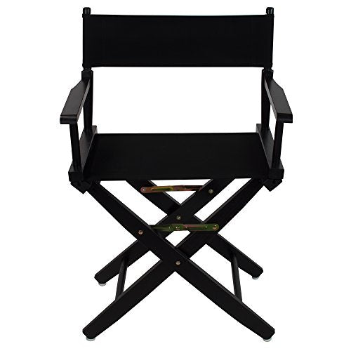 American Trails Extra-Wide Premium 18" Director's Chair Mission Oak Frame with Natural Canvas
