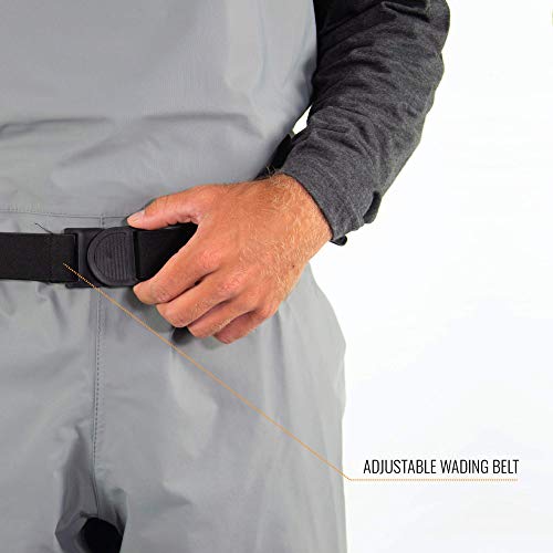 FROGG TOGGS Mens Canyon II Breathable Stockingfoot Chest Wader, Gray, Small US