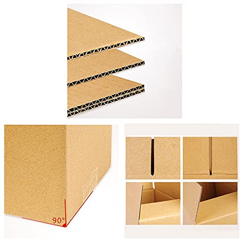 EdenseeLake 40 Pack 10x4x4 inches Shipping Boxes Corrugated Cardboard Boxes for Packing, Mailng, Moving, Brown